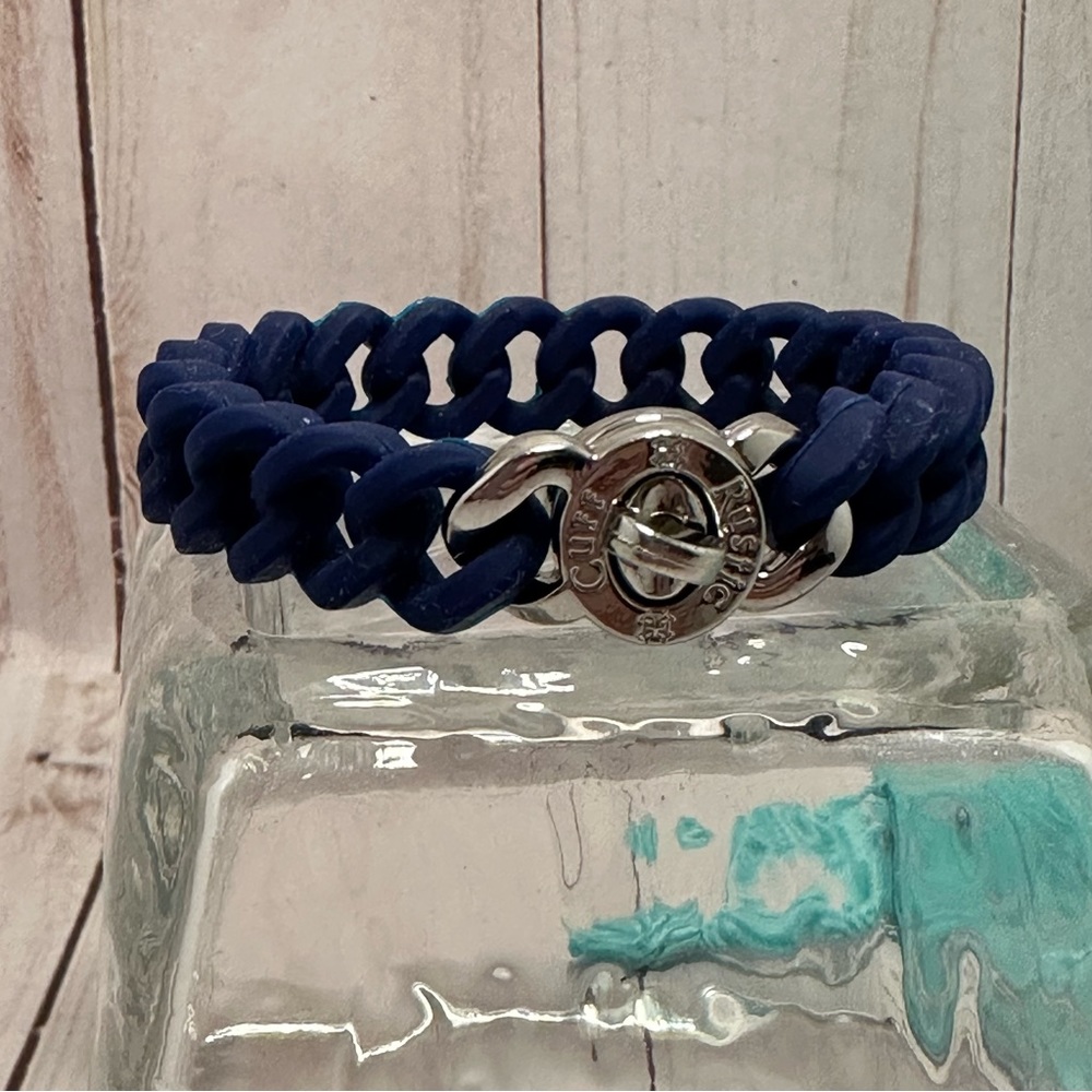 Rustic Cuff Madison Navy Blue Bracelet